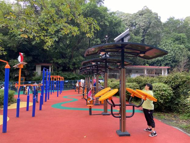 越秀公園戶外健身設(shè)施“上新”！